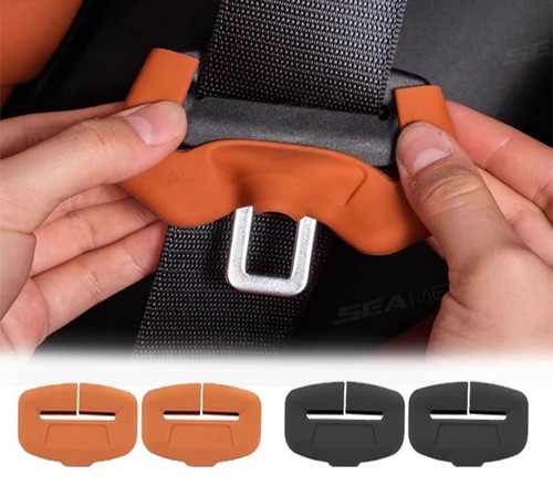 Silicone car seat belt buckle - car,